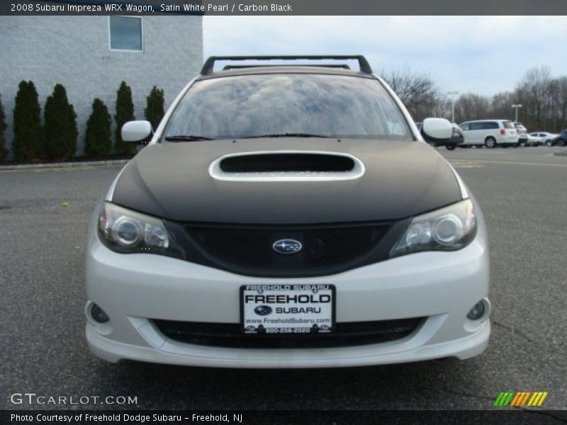 Satin White Pearl / Carbon Black 2008 Subaru Impreza WRX Wagon
