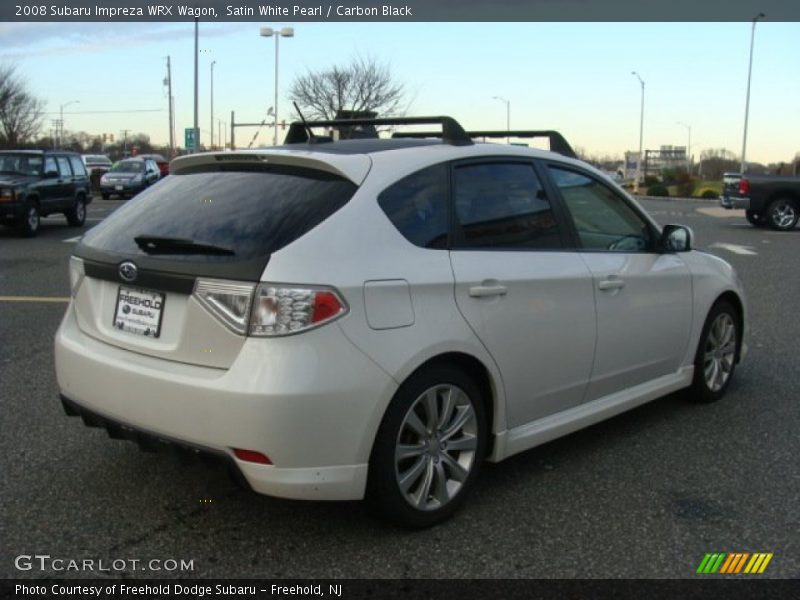 Satin White Pearl / Carbon Black 2008 Subaru Impreza WRX Wagon