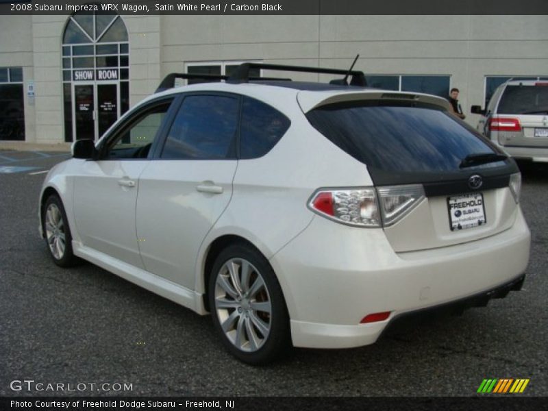 Satin White Pearl / Carbon Black 2008 Subaru Impreza WRX Wagon