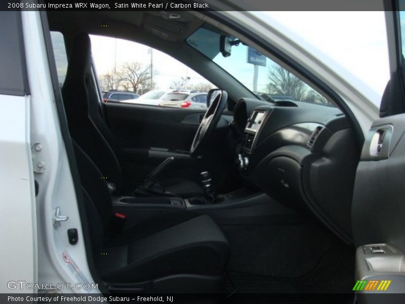 Satin White Pearl / Carbon Black 2008 Subaru Impreza WRX Wagon