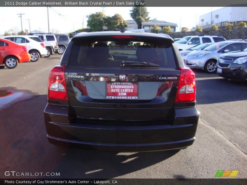 Brilliant Black Crystal Pearl / Dark Slate Gray 2011 Dodge Caliber Mainstreet