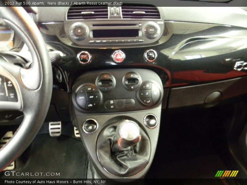 Nero (Black) / Abarth Rosso Leather (Red) 2012 Fiat 500 Abarth