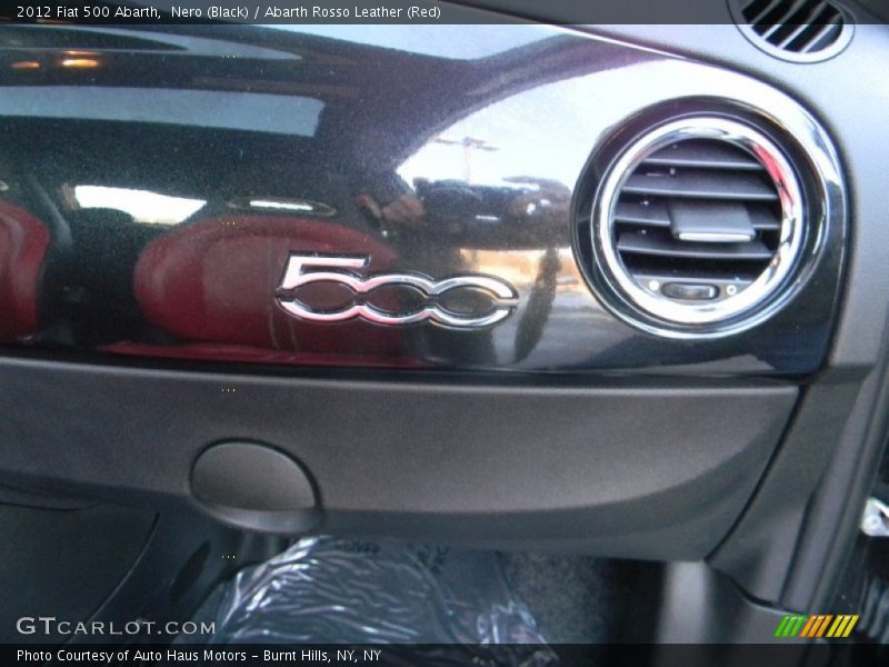 Nero (Black) / Abarth Rosso Leather (Red) 2012 Fiat 500 Abarth