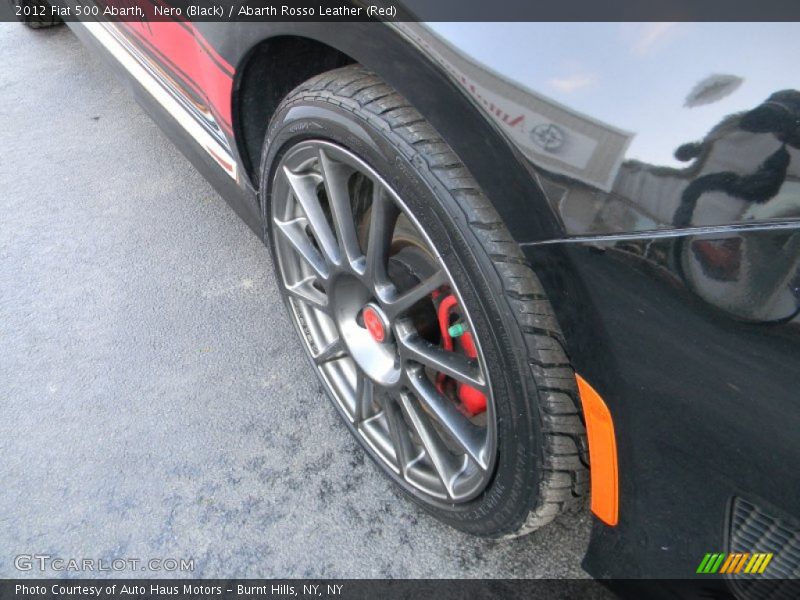 Nero (Black) / Abarth Rosso Leather (Red) 2012 Fiat 500 Abarth
