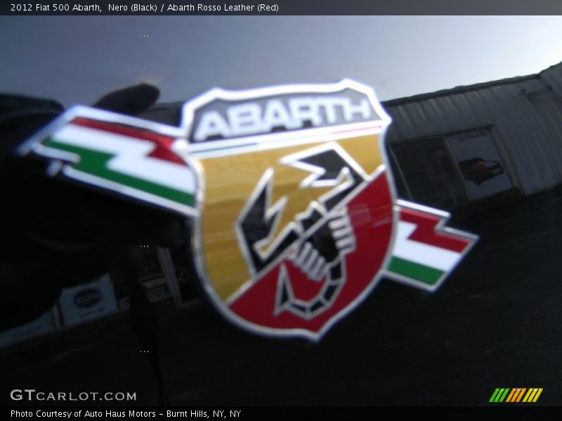 Nero (Black) / Abarth Rosso Leather (Red) 2012 Fiat 500 Abarth