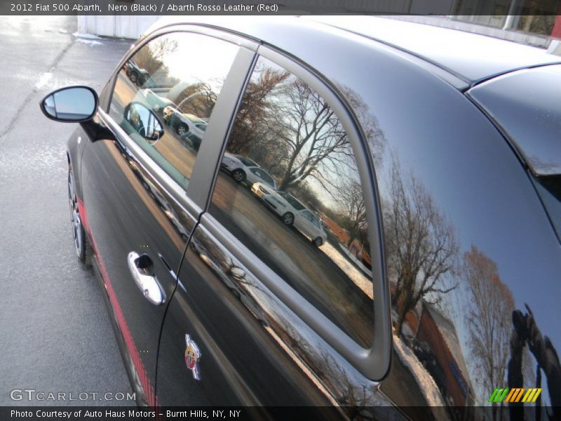 Nero (Black) / Abarth Rosso Leather (Red) 2012 Fiat 500 Abarth