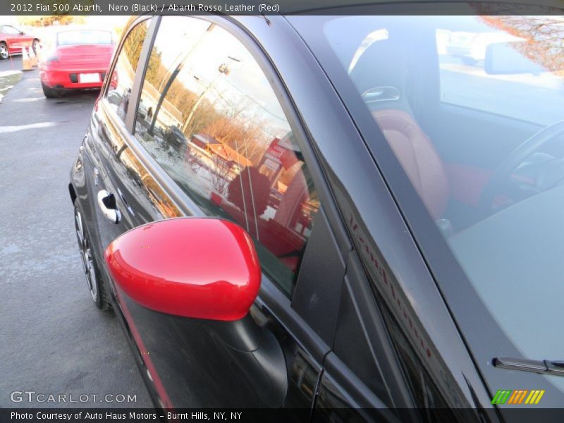 Nero (Black) / Abarth Rosso Leather (Red) 2012 Fiat 500 Abarth