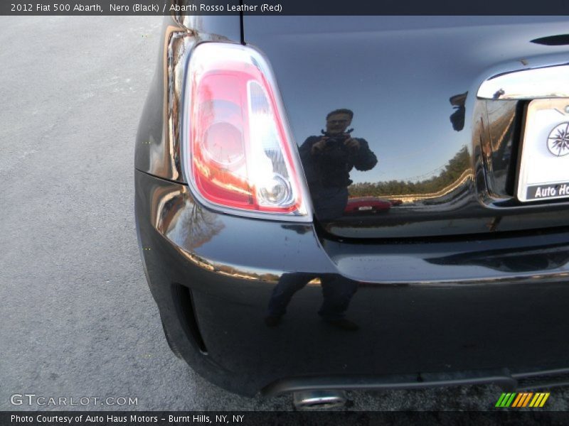 Nero (Black) / Abarth Rosso Leather (Red) 2012 Fiat 500 Abarth