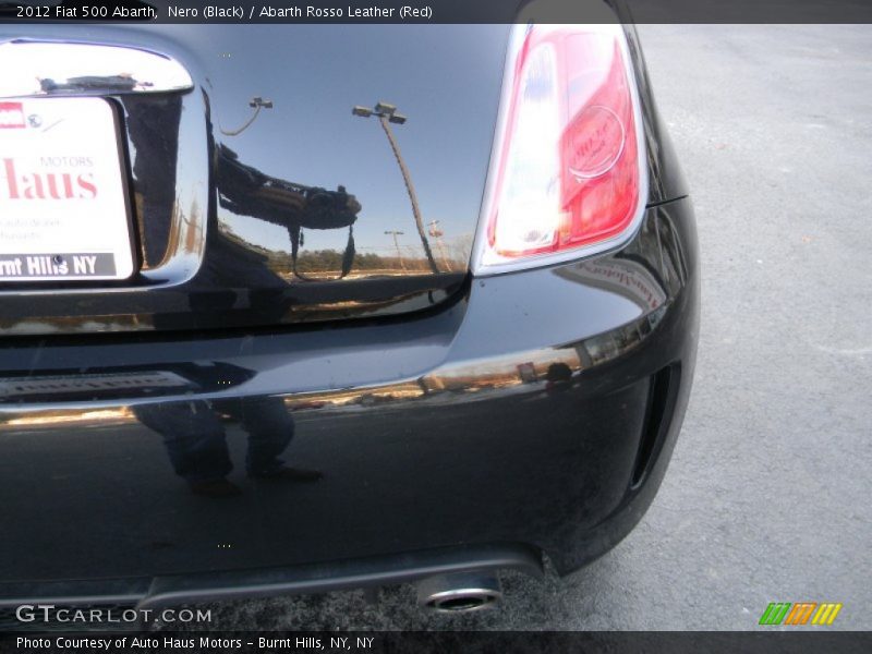 Nero (Black) / Abarth Rosso Leather (Red) 2012 Fiat 500 Abarth