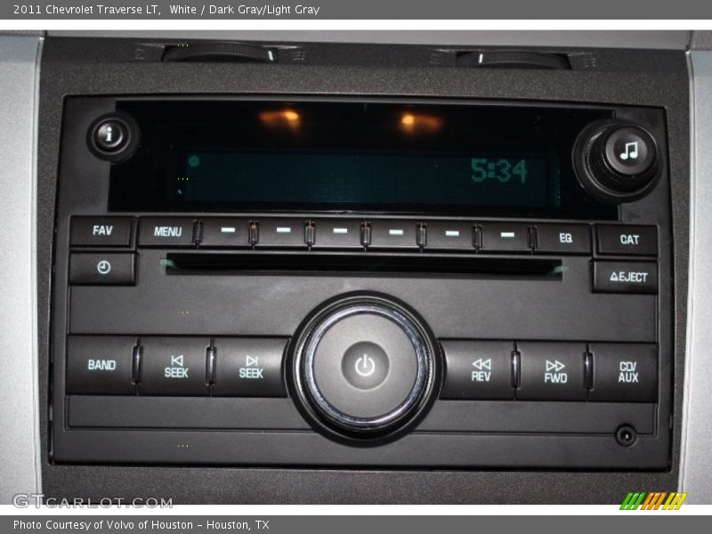 White / Dark Gray/Light Gray 2011 Chevrolet Traverse LT