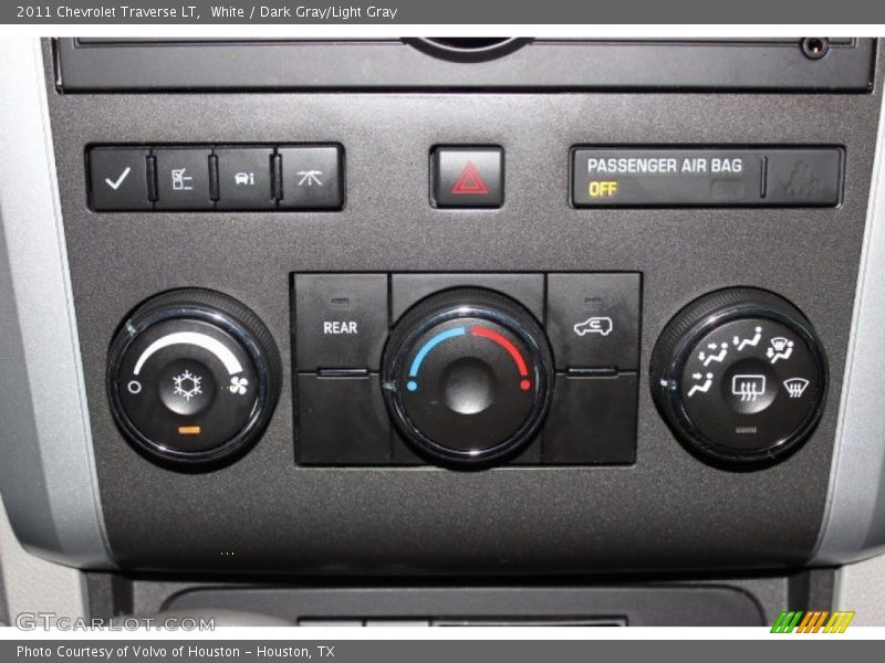 White / Dark Gray/Light Gray 2011 Chevrolet Traverse LT
