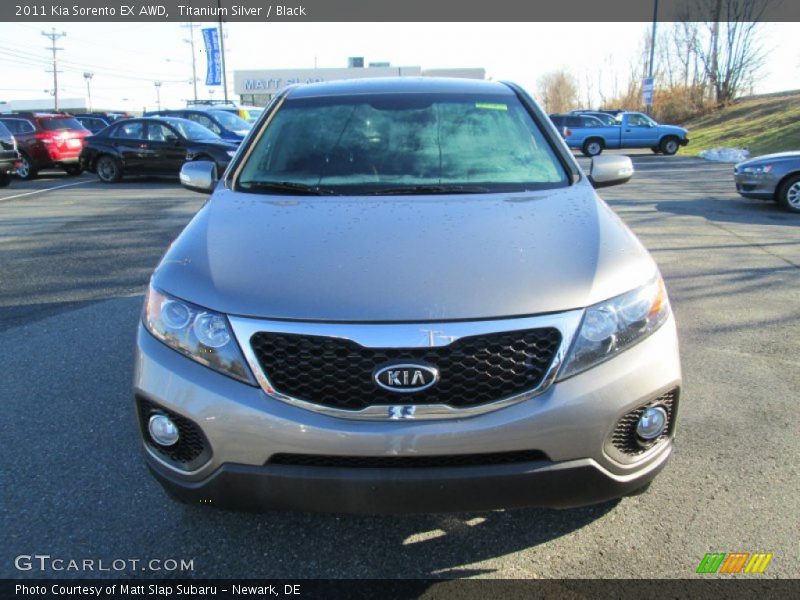 Titanium Silver / Black 2011 Kia Sorento EX AWD