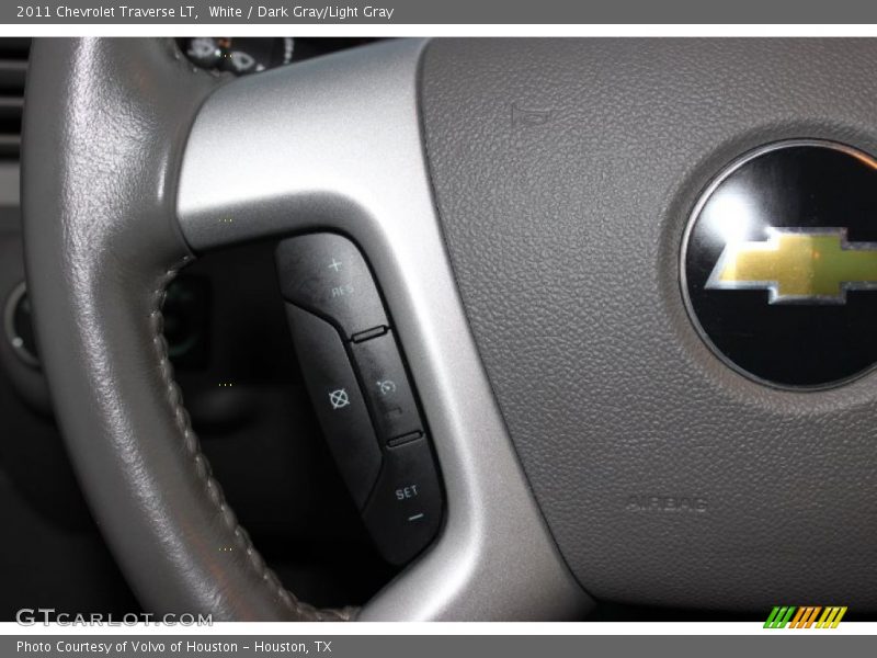 White / Dark Gray/Light Gray 2011 Chevrolet Traverse LT