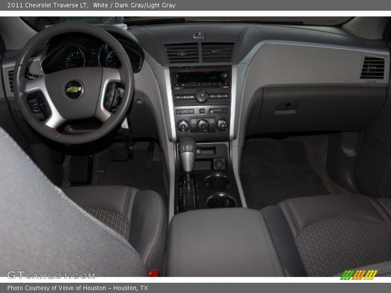 White / Dark Gray/Light Gray 2011 Chevrolet Traverse LT