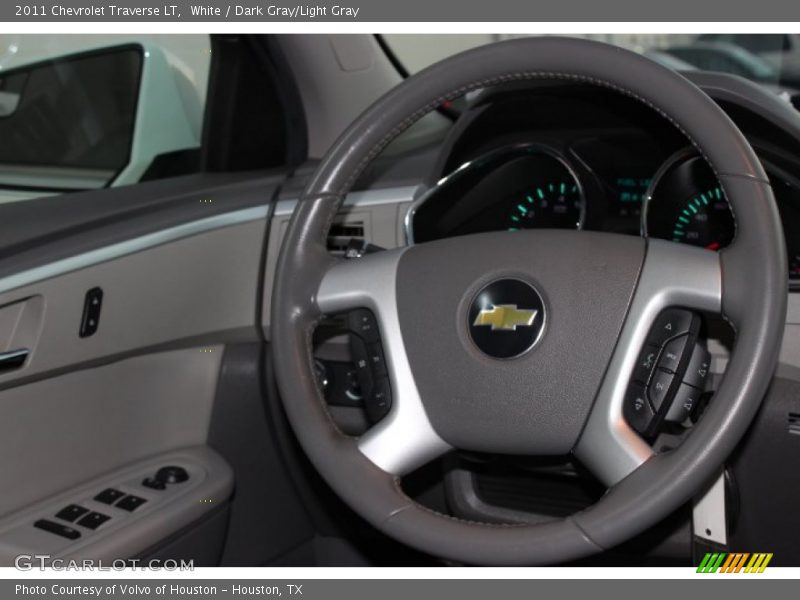 White / Dark Gray/Light Gray 2011 Chevrolet Traverse LT