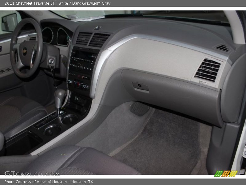 White / Dark Gray/Light Gray 2011 Chevrolet Traverse LT