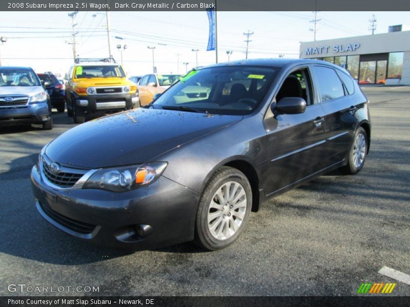 Dark Gray Metallic / Carbon Black 2008 Subaru Impreza 2.5i Wagon