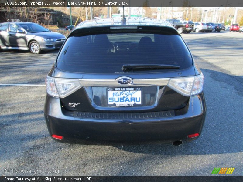 Dark Gray Metallic / Carbon Black 2008 Subaru Impreza 2.5i Wagon