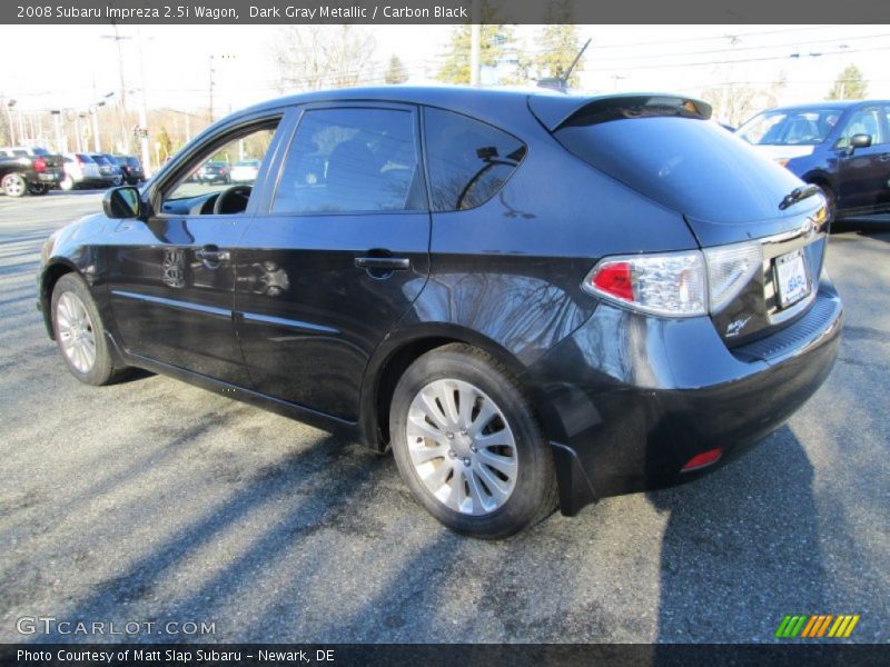 Dark Gray Metallic / Carbon Black 2008 Subaru Impreza 2.5i Wagon