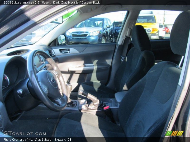 Dark Gray Metallic / Carbon Black 2008 Subaru Impreza 2.5i Wagon