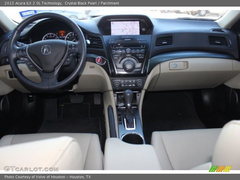 Crystal Black Pearl / Parchment 2013 Acura ILX 2.0L Technology