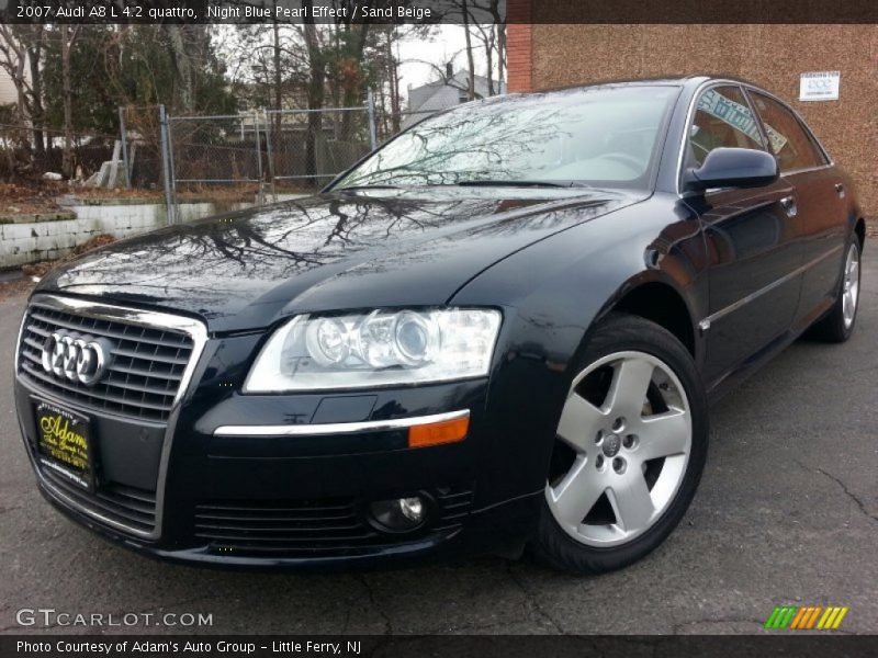 Night Blue Pearl Effect / Sand Beige 2007 Audi A8 L 4.2 quattro