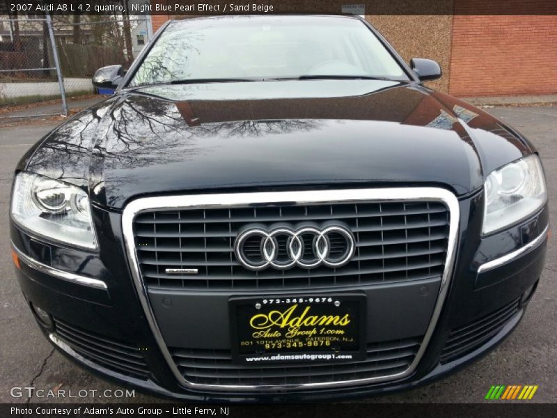 Night Blue Pearl Effect / Sand Beige 2007 Audi A8 L 4.2 quattro