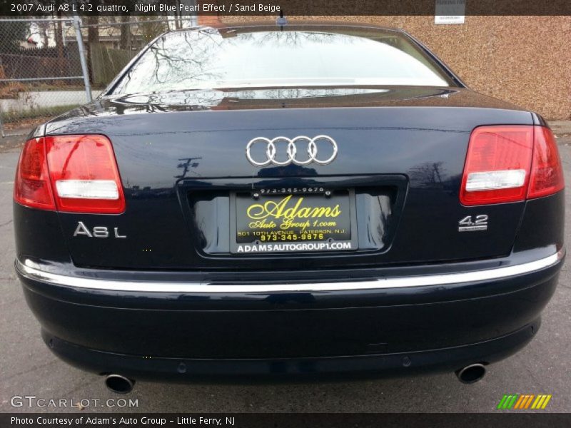 Night Blue Pearl Effect / Sand Beige 2007 Audi A8 L 4.2 quattro