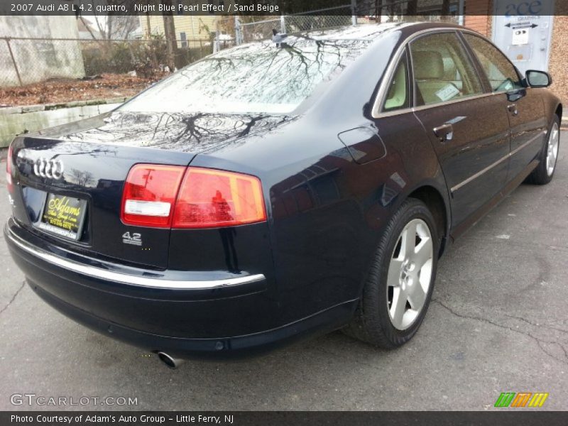 Night Blue Pearl Effect / Sand Beige 2007 Audi A8 L 4.2 quattro