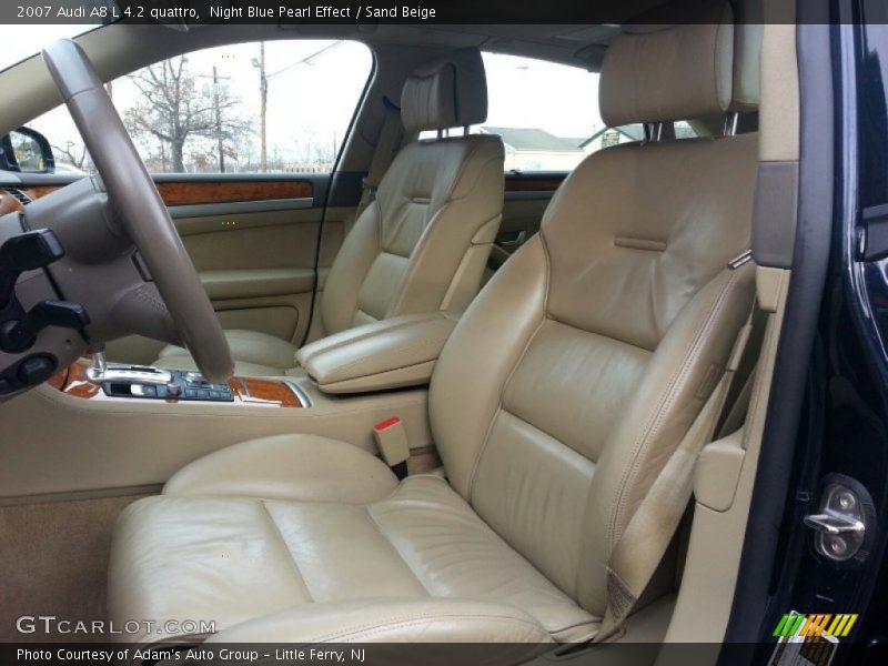 Night Blue Pearl Effect / Sand Beige 2007 Audi A8 L 4.2 quattro