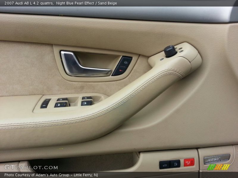 Night Blue Pearl Effect / Sand Beige 2007 Audi A8 L 4.2 quattro