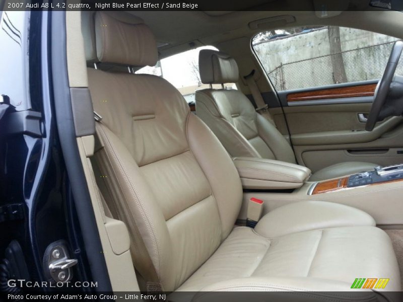 Night Blue Pearl Effect / Sand Beige 2007 Audi A8 L 4.2 quattro