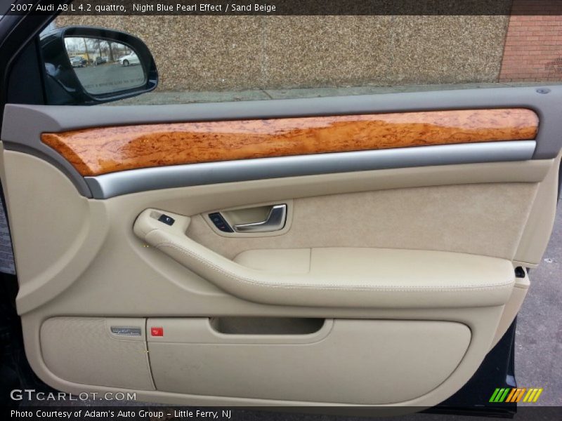 Night Blue Pearl Effect / Sand Beige 2007 Audi A8 L 4.2 quattro