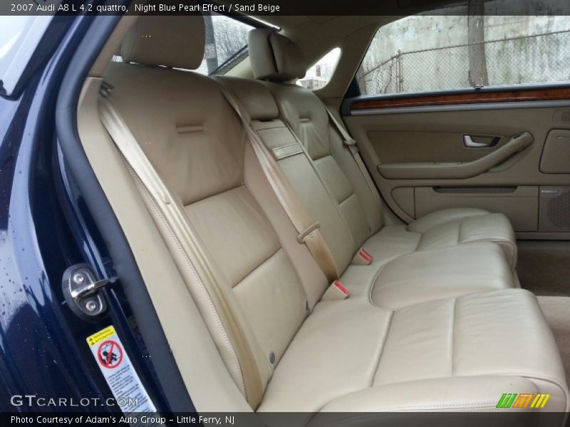 Night Blue Pearl Effect / Sand Beige 2007 Audi A8 L 4.2 quattro