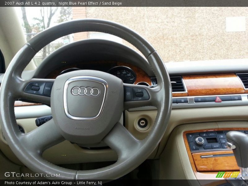 Night Blue Pearl Effect / Sand Beige 2007 Audi A8 L 4.2 quattro