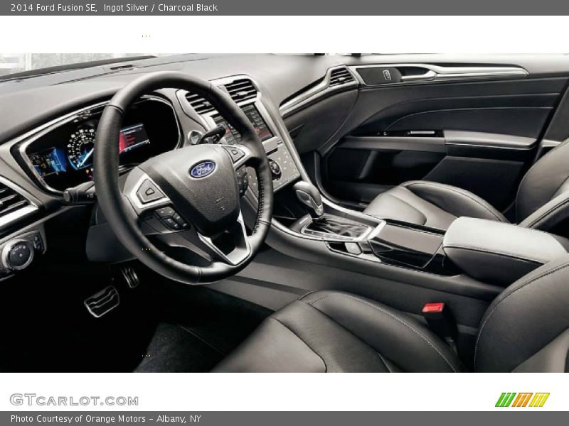 Ingot Silver / Charcoal Black 2014 Ford Fusion SE