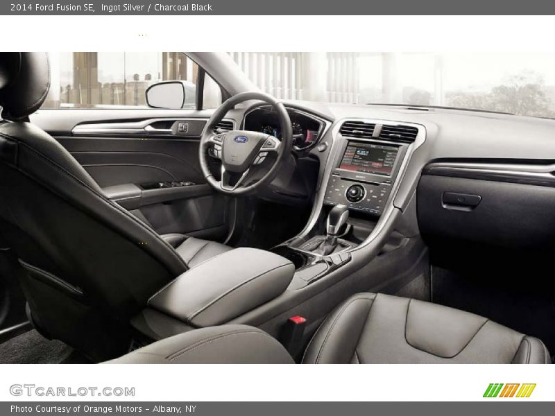 Ingot Silver / Charcoal Black 2014 Ford Fusion SE