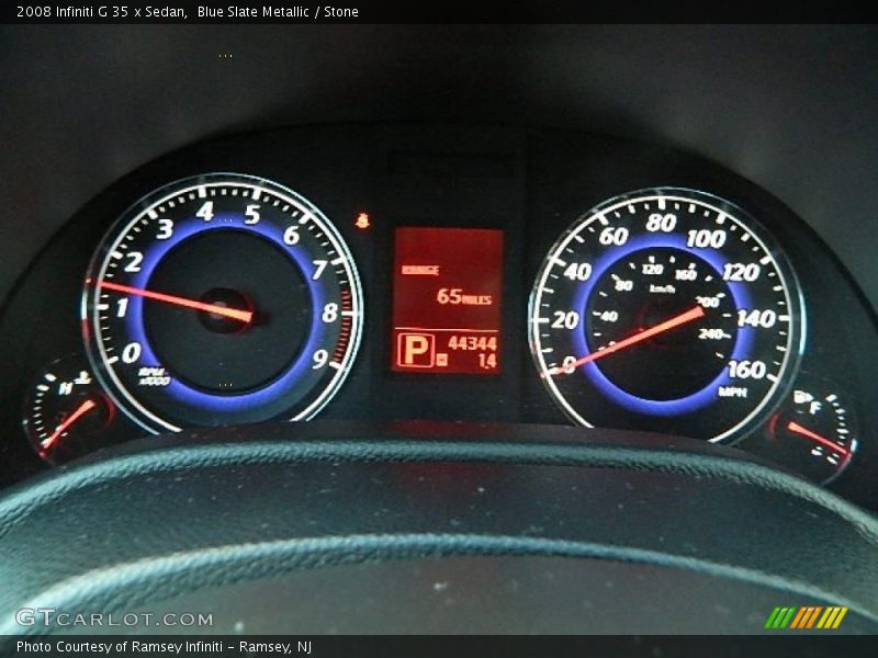 Blue Slate Metallic / Stone 2008 Infiniti G 35 x Sedan