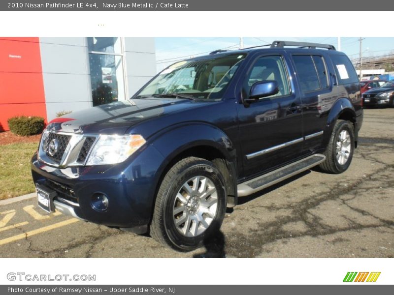 Navy Blue Metallic / Cafe Latte 2010 Nissan Pathfinder LE 4x4