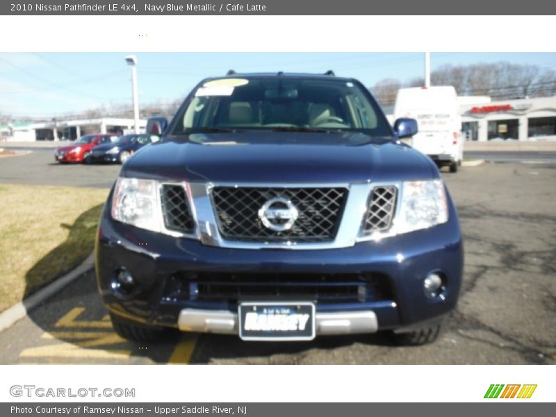 Navy Blue Metallic / Cafe Latte 2010 Nissan Pathfinder LE 4x4
