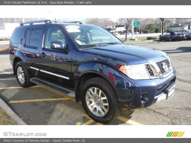 Navy Blue Metallic / Cafe Latte 2010 Nissan Pathfinder LE 4x4