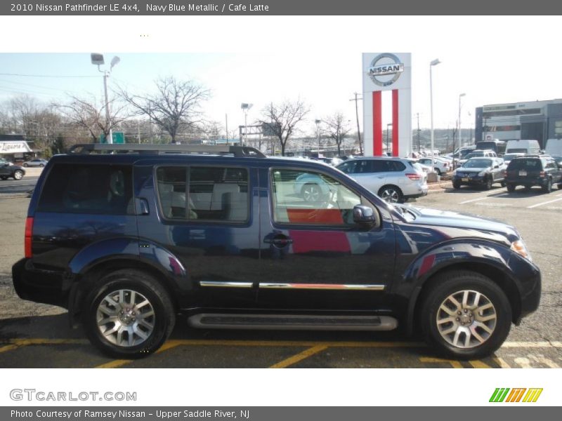 Navy Blue Metallic / Cafe Latte 2010 Nissan Pathfinder LE 4x4