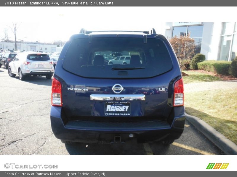 Navy Blue Metallic / Cafe Latte 2010 Nissan Pathfinder LE 4x4