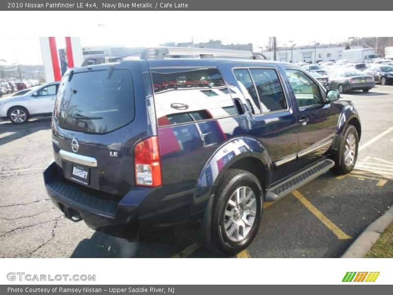 Navy Blue Metallic / Cafe Latte 2010 Nissan Pathfinder LE 4x4