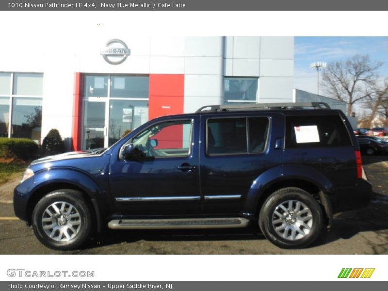 Navy Blue Metallic / Cafe Latte 2010 Nissan Pathfinder LE 4x4