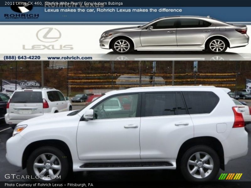 Starfire White Pearl / Ecru/Auburn Bubinga 2011 Lexus GX 460