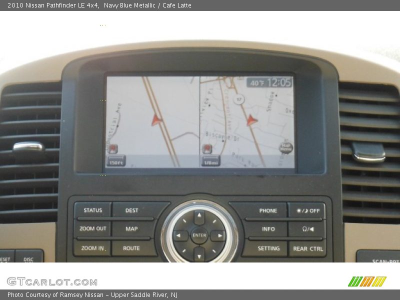 Navy Blue Metallic / Cafe Latte 2010 Nissan Pathfinder LE 4x4