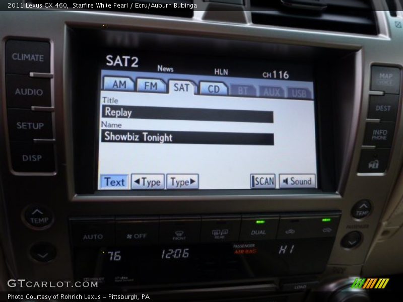 Starfire White Pearl / Ecru/Auburn Bubinga 2011 Lexus GX 460