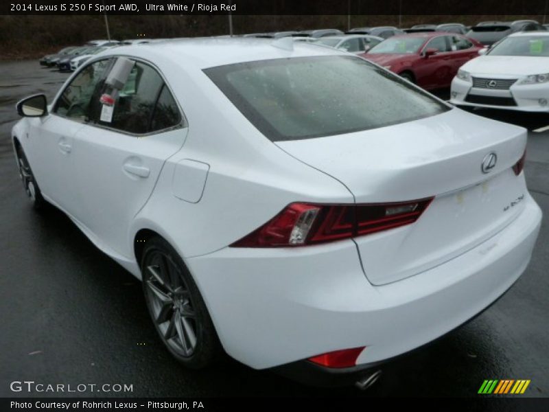 Ultra White / Rioja Red 2014 Lexus IS 250 F Sport AWD