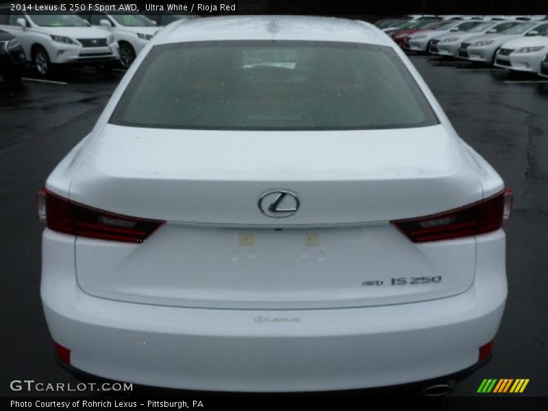 Ultra White / Rioja Red 2014 Lexus IS 250 F Sport AWD